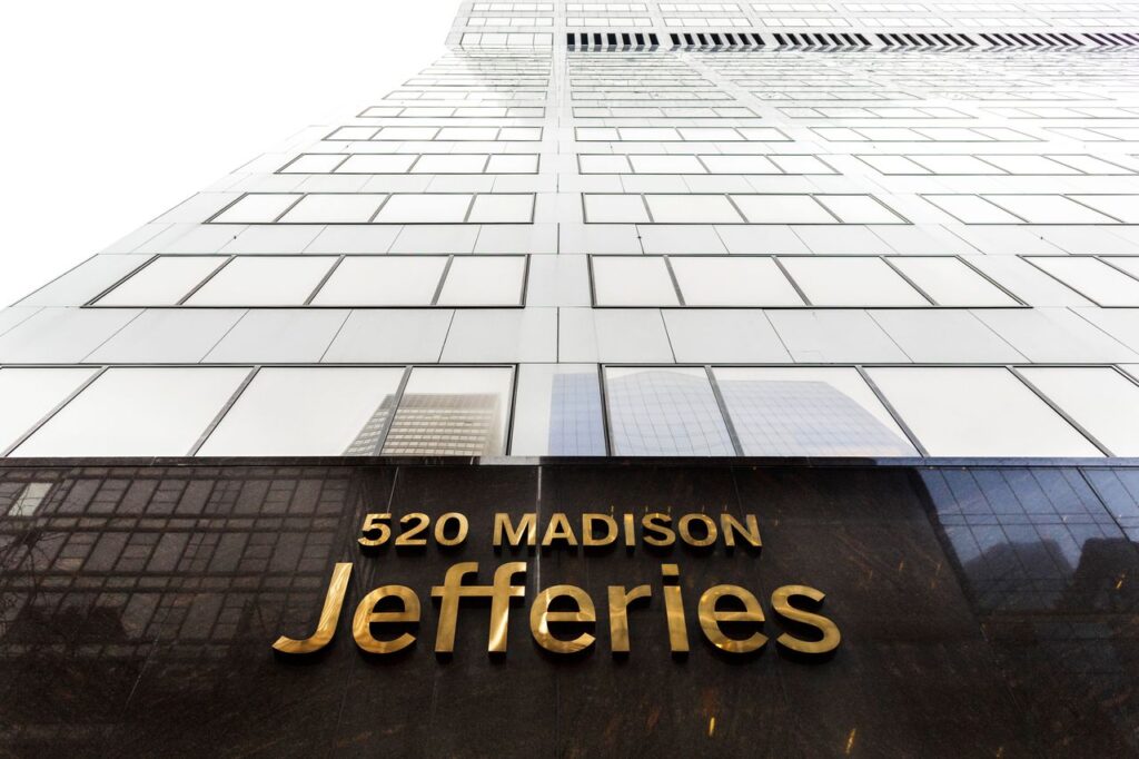 Jeffries Group LLC headquarters at 520 Madison Ave. in New York. Photo: James Leynse, Getty Images