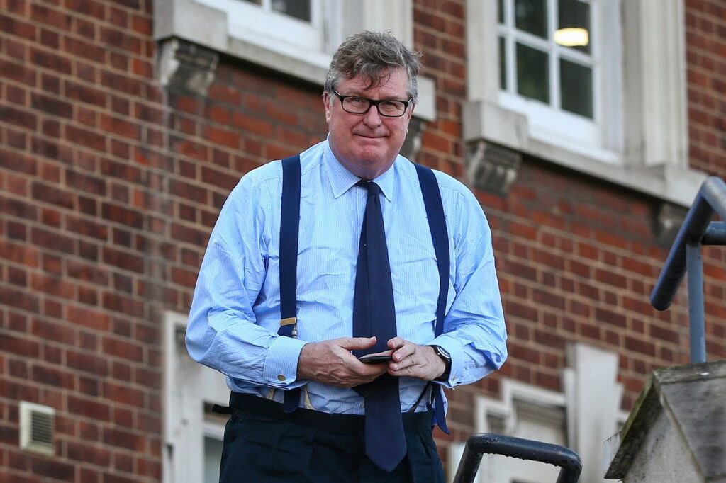 Crispin Odey, founding partner of Odey Asset Management LLP, outside Hendon Magistrates' Court. Photo: Hollie Adams, Getty Images