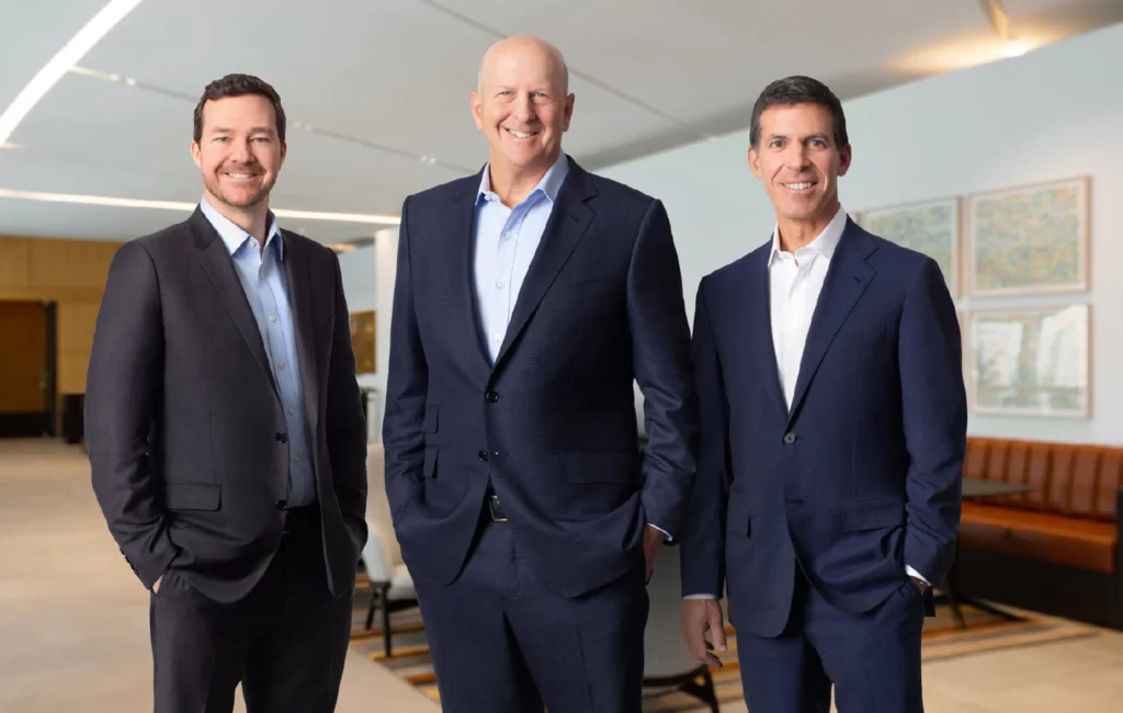 Goldman Sachs Leadership Trio: CFO Denis Coleman, CEO David Solomon, and COO John Waldron. Photo: Shutterstock