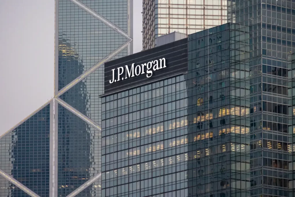 JP Morgan's towering presence in the financial district, symbolizing its influence in the global market. Photo: Adam Lee/Shutterstock