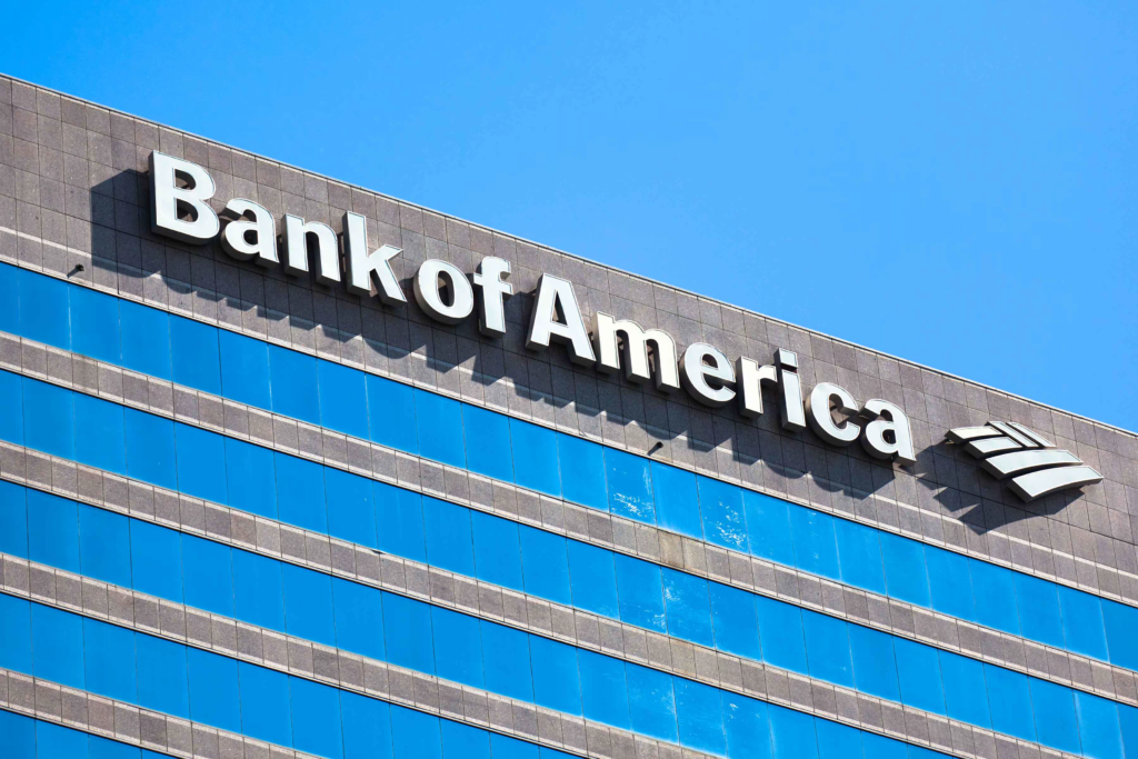 Bank of America's towering presence in the finance world signifies its role in navigating potential inflation risks. PHOTO: JaSte/Shutterstock