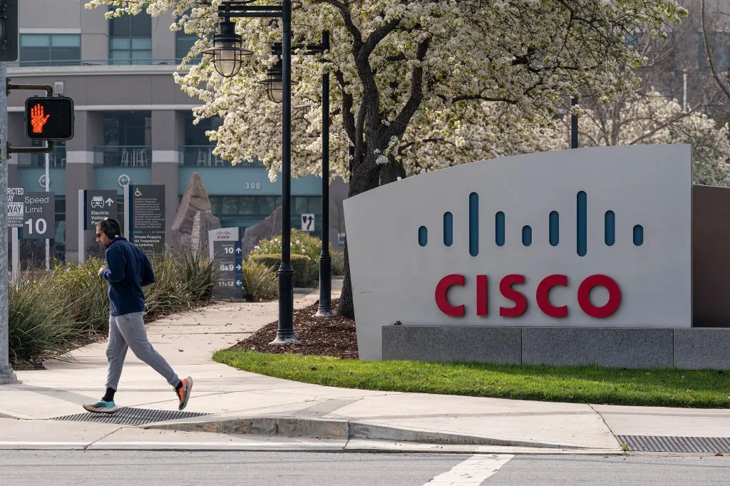Outside Cisco's Cutting-Edge Headquarters: A Hub of Innovation and Technological Advancement. PHOTO: Getty Images/ASM