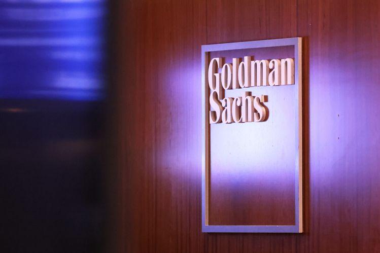 The Goldman Sachs logo in New York City. Photo: Getty Images