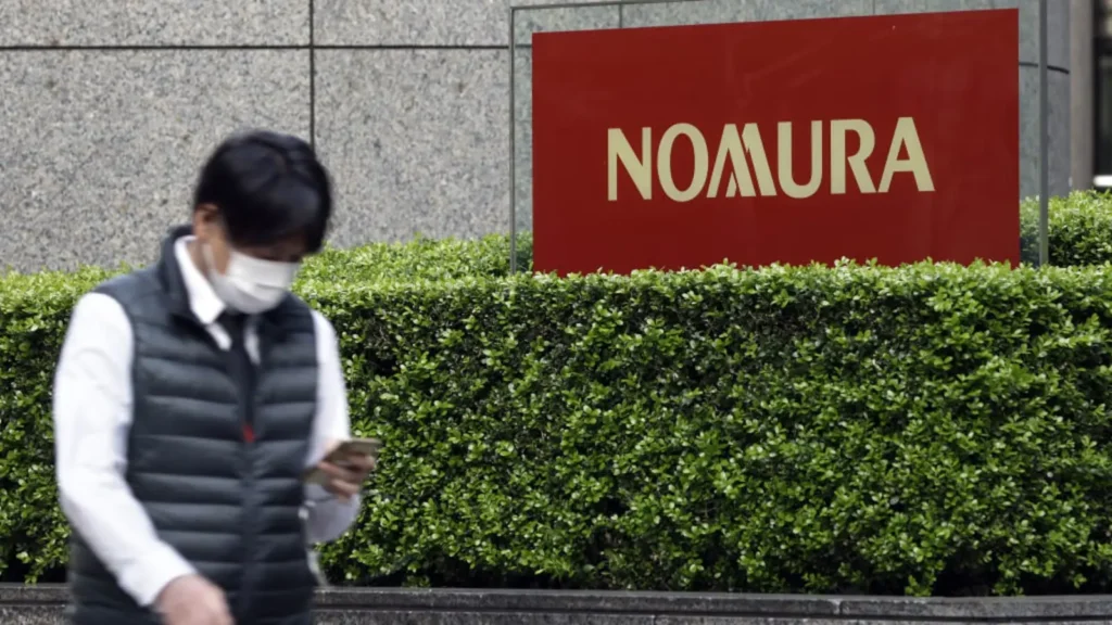 Nomura signage outside its headquarters in Tokyo, Japan. PHOTO: Angela Weiss | AFP | Getty Images