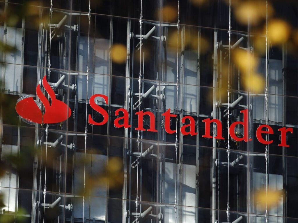 Office of the Spanish Lender Banco Santander in London. Photo: Getty Images