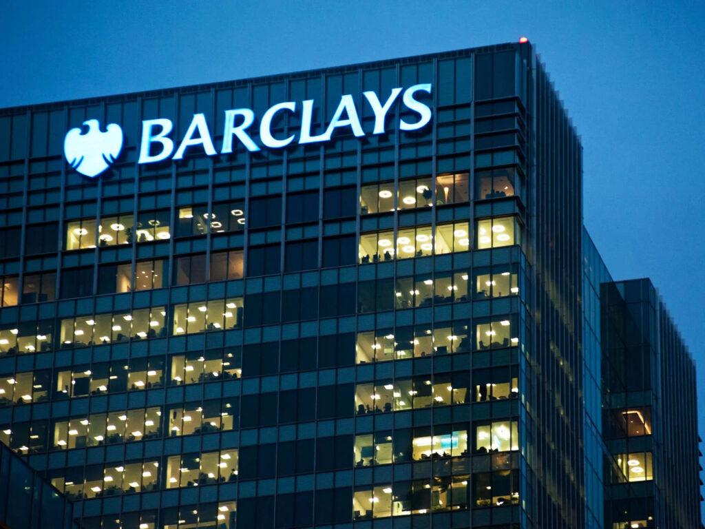 Barclays and Citigroup office located in Canary Wharf. Photo: Getty Images