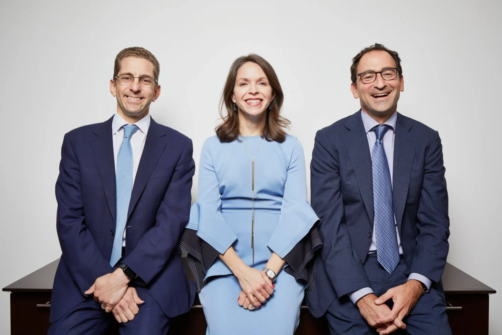 From Left: Kenneth Caplan, Kathleen McCarthy and Jonathan Gray. PHOTO: PATRICK JAMES MILLER FOR FORTUNE
