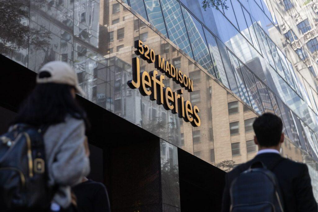 Jefferies headquarters in New York, US, on Wednesday, Aug. 23, 2023. Photo: Getty Images