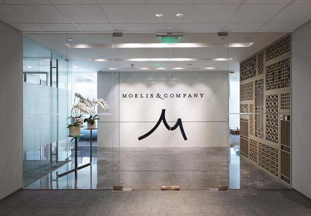 Moelis & Co office entrance. Photo: Shutterstock
