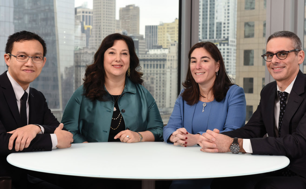 The Goldman Sachs New York team: Toh NeWin, Paula Madoff, Beth Hammack and Scott Rofey. PHOTO: RiskNet
