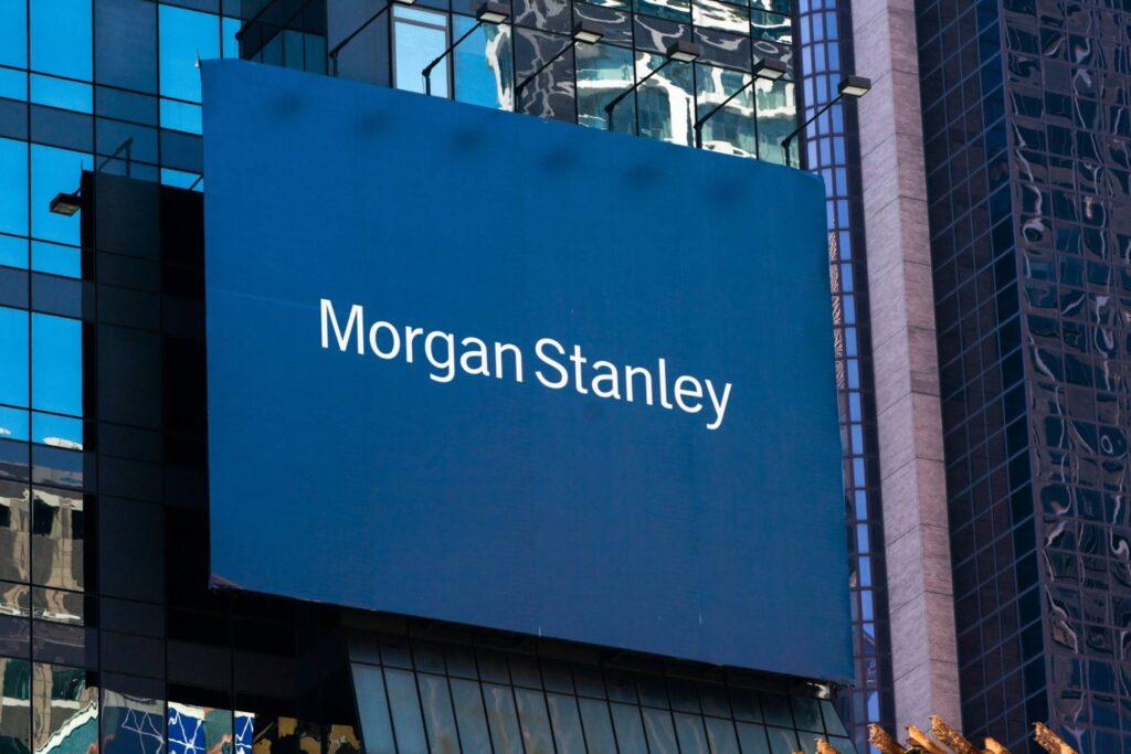 EQT is a prominent Swedish private equity firm. Photo: Morgan Stanley signage outside a building in New York, U.S. Photo: Getty Images