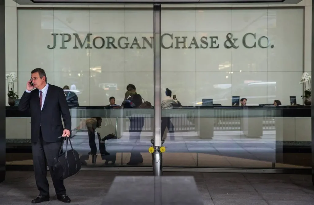 JP Morgan Chase & Co Office in New York, US. PHOTO: Andrew Burton/Getty Images