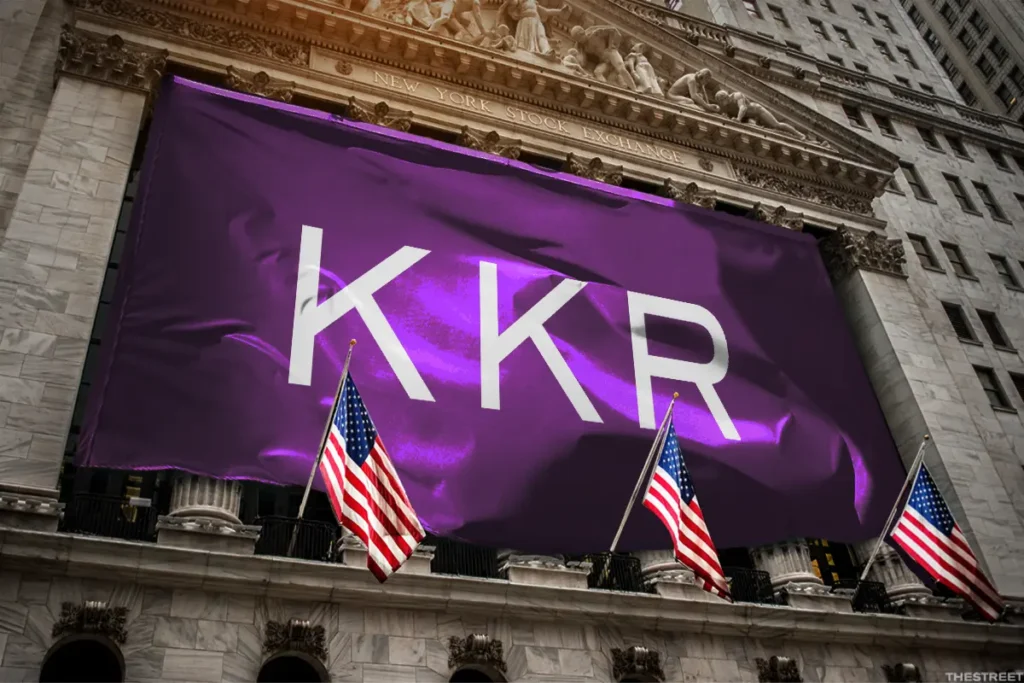 KKR at the NYSE. PHOTO: The Street